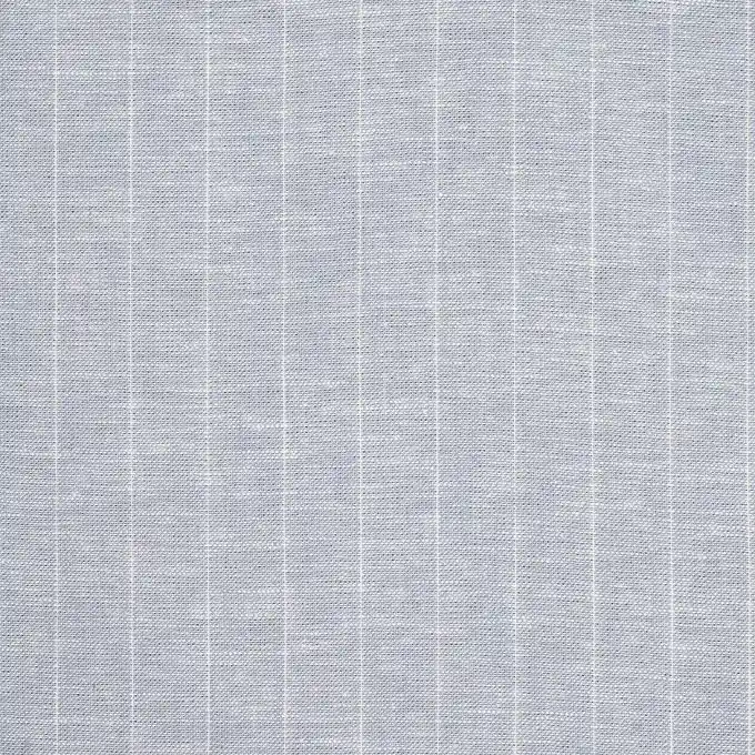 Neuheit Leinenstoff Himmelblau Gestreift 138cm Breite