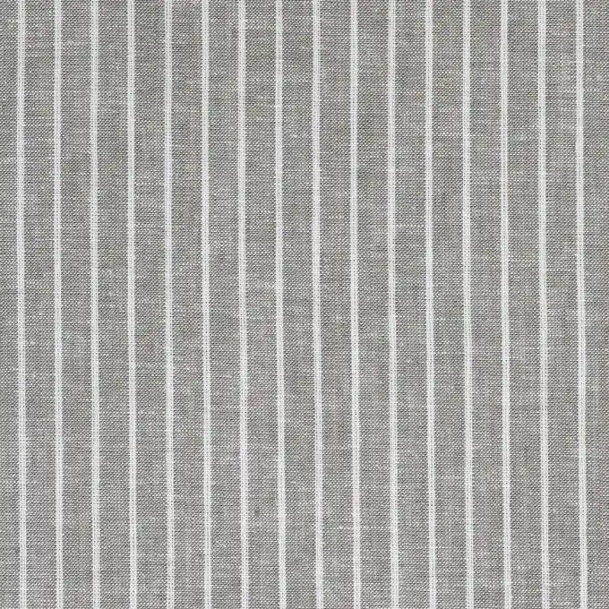 Geprüft Leinenstoff Streifen ecru