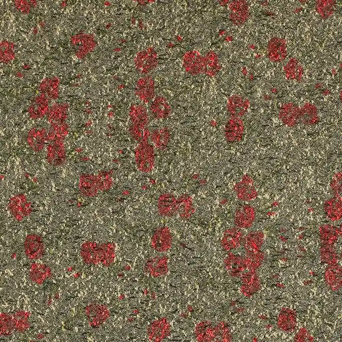 Jacquard Blumen goldfarben rot Versand Am Gleichen Tag