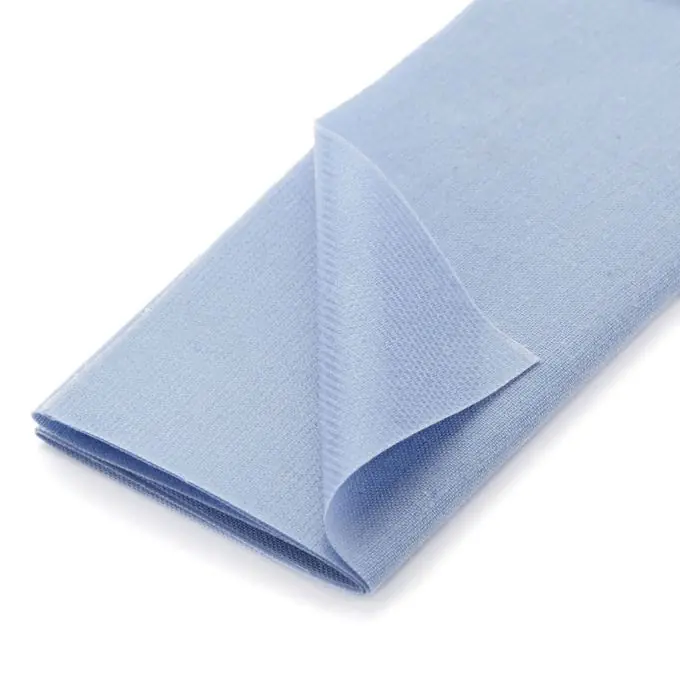 Schneller Versand Thermoklebender Streifen aus Baumwolle, hellblau