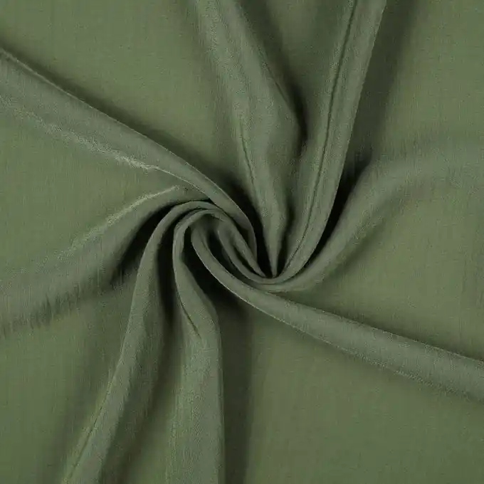 Highlight Viskose knitter-Effekt khaki