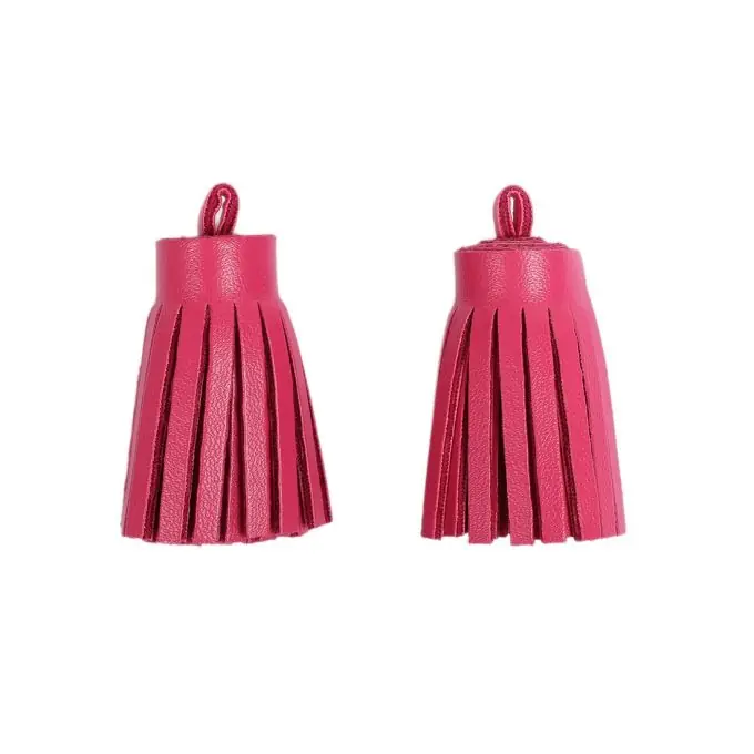 Top-Seller Pompons Kunstleder rosa 3,6 cm