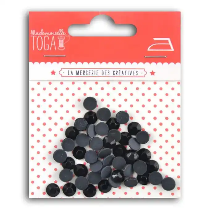 Thermoklebender Strass, schwarz Bestseller