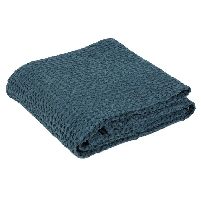 Sonderaktion Decke Wabenmuster Dunkelblau