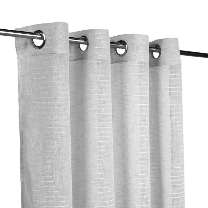 Kostenfreie Lieferung Vorhang grau Leinen-Optik 140 x 240cm