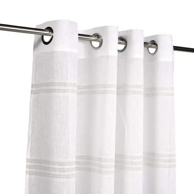 Sonderangebot Gestreifter Vorhang Leinenoptik 140×240 cm