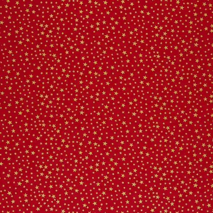 Günstig Weihnachtsbaumwollstoff Sterne Gold 140cm