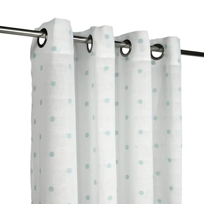 Neue Kollektion Vorhang 140 x 240 cm Punkte blau