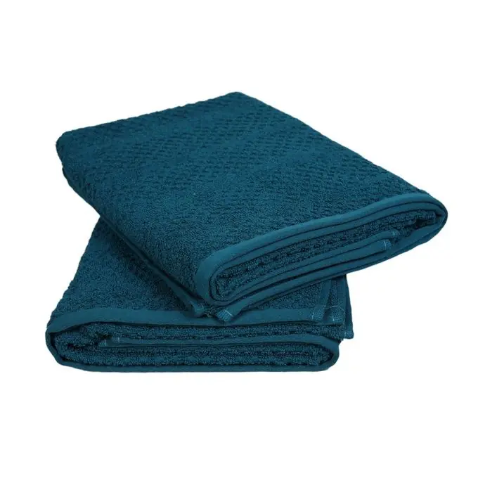 Kracherpreis 2er Set Duschtücher Blau 70x130cm Majorque