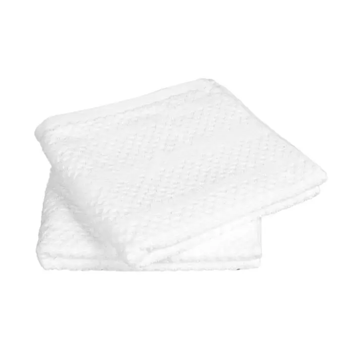 Set 2 Handtüchern Majorque weiss Begrenztes Angebot