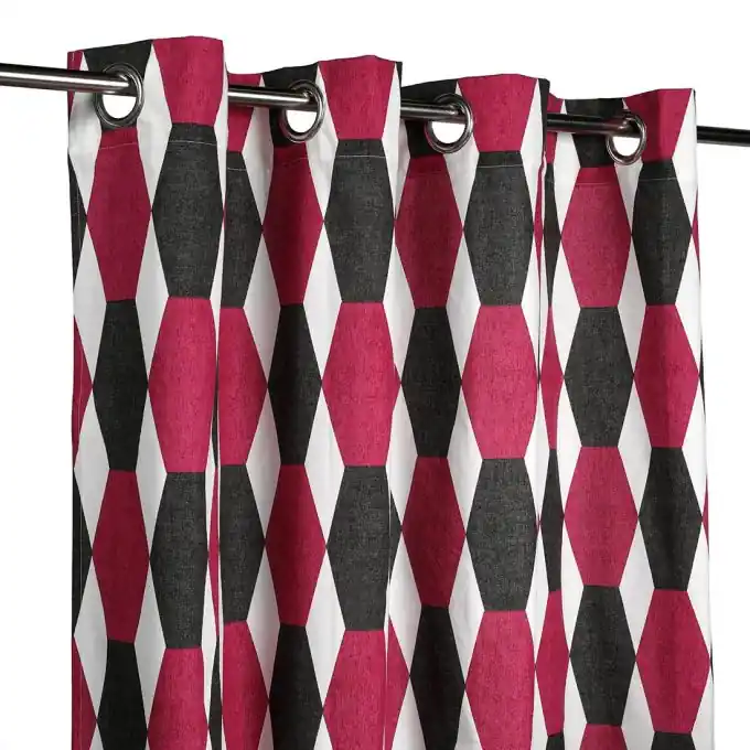 Vorhang 140 x 240 cm Denia rot Preisknaller