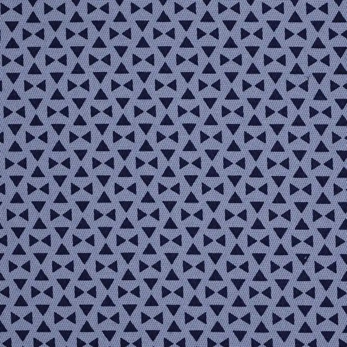 Köperstoff Dreiecke blau Geld-Zurück-Garantie