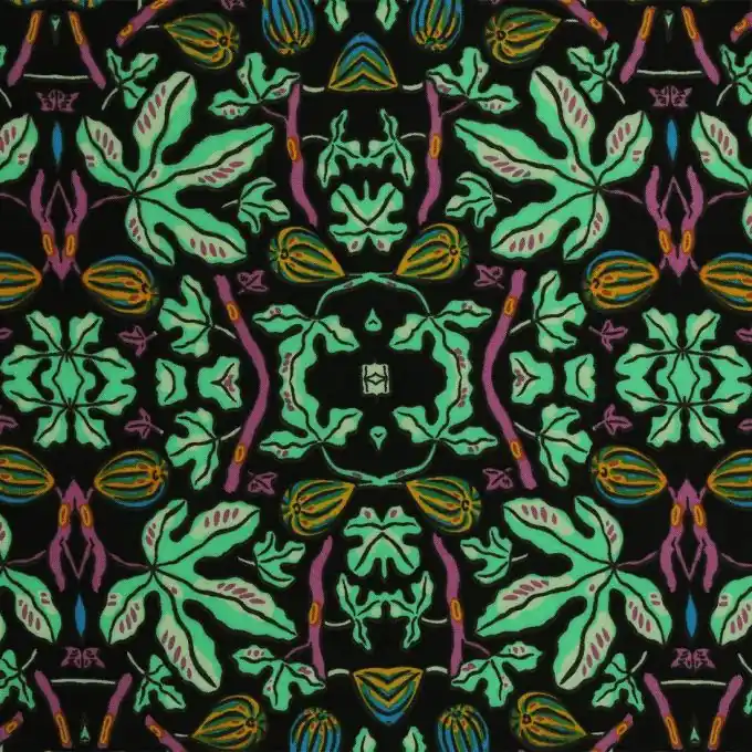 Sale Viskose Blätter grün