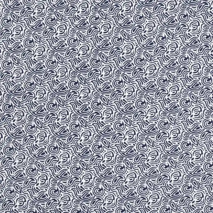 Baumwollstoff mit blauen Mustern 145cm Breite Angebot