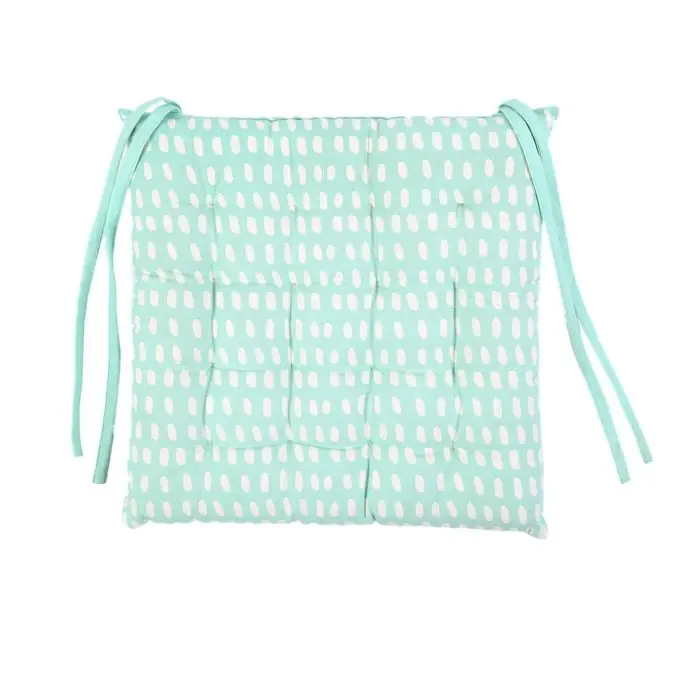 Premium Stuhlkissen Tutti Frutti 40x40cm türkisblau