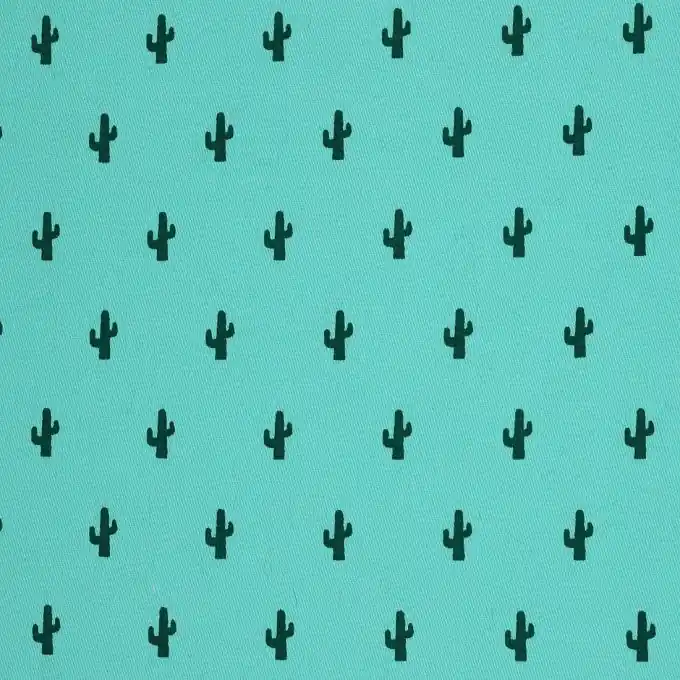 Super-Preis Gabardine Kakteen blau