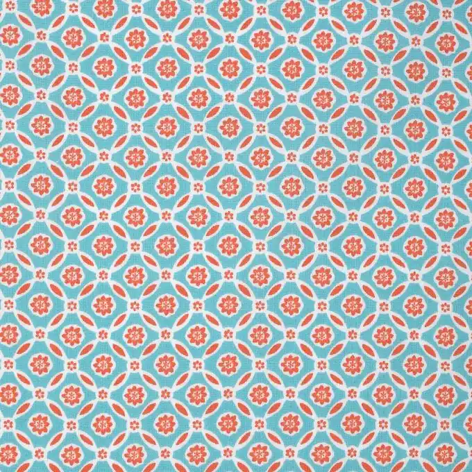 Popeline Baumwolle Karos blau rot Beliebt