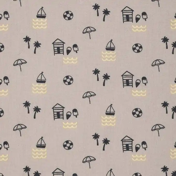 Kostenloser Versand Popeline Baumwolle Strand taupe