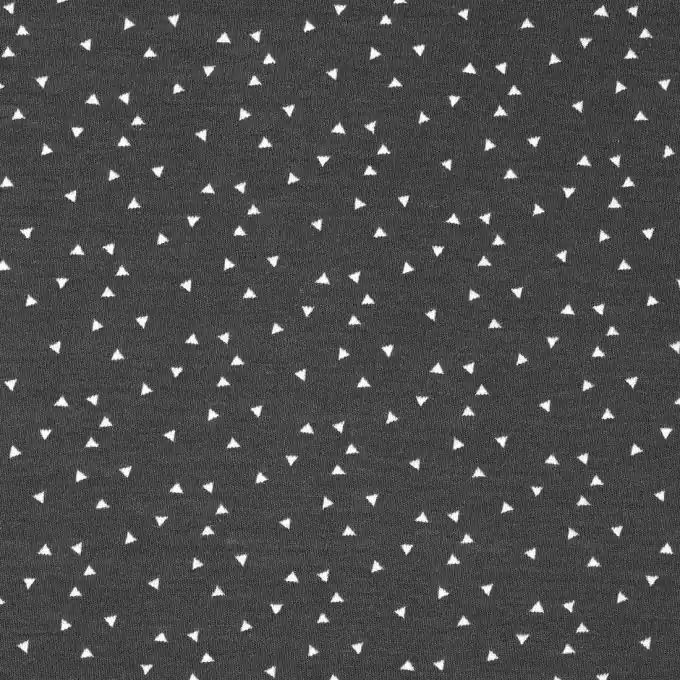 Strickstoff Baumwolle Dreieck dunkelgrau Preiswert