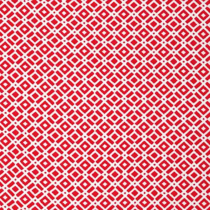 Strickstoff rote geometrische Muster Geld-Zurück-Garantie