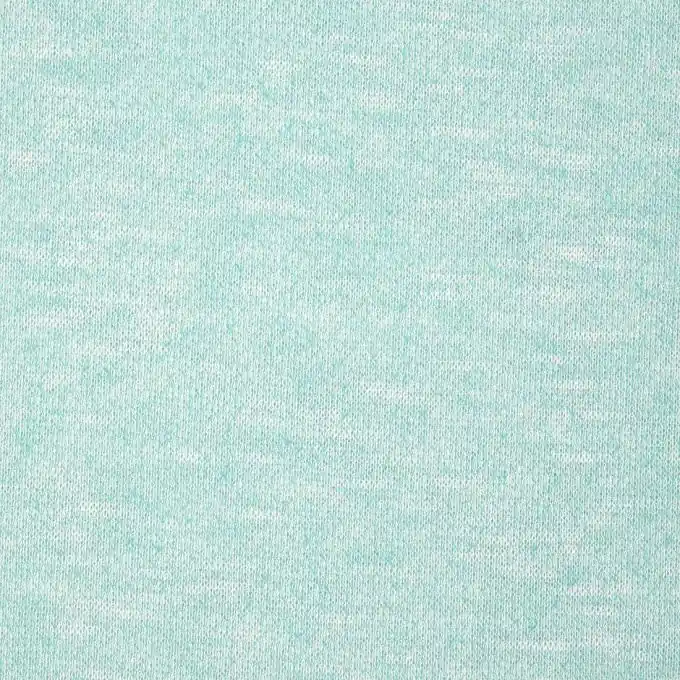 Sweatshirtstoff Türkisblau merliert Zertifiziert