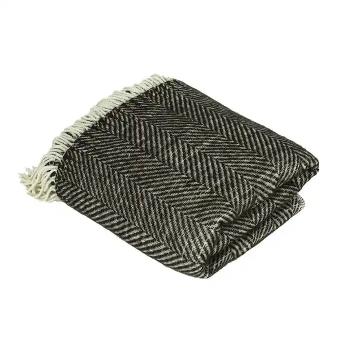 Jetzt Kaufen Schwarzes Acrylplaid 130×160 cm – Gemütlich&Warm