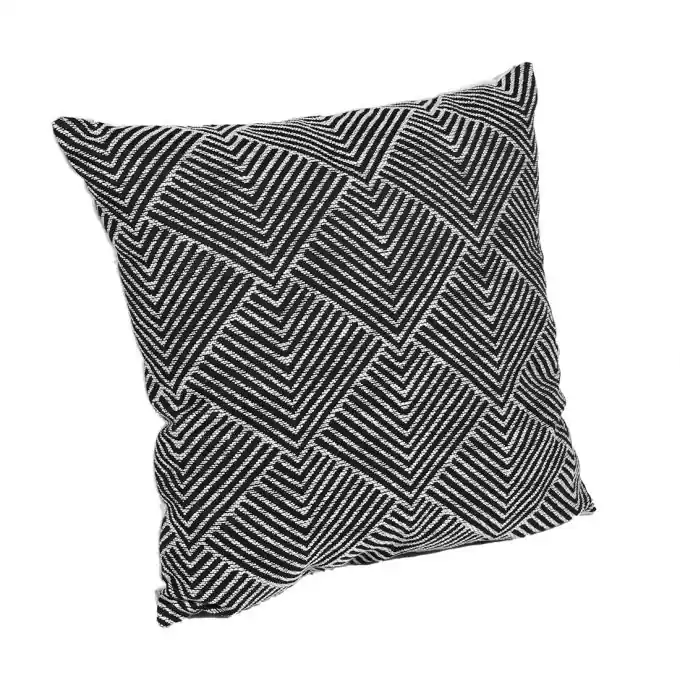 Kissen Ethnomuster schwarz weiß 45x45cm Markenware