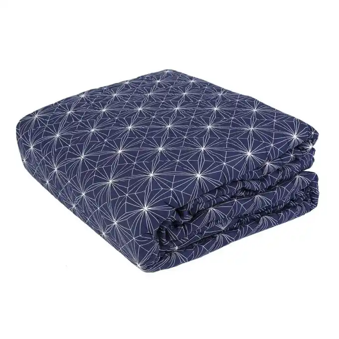 Geld-Zurück-Garantie Origami Boutis Marineblau 230×250 cm Bettüberwurf