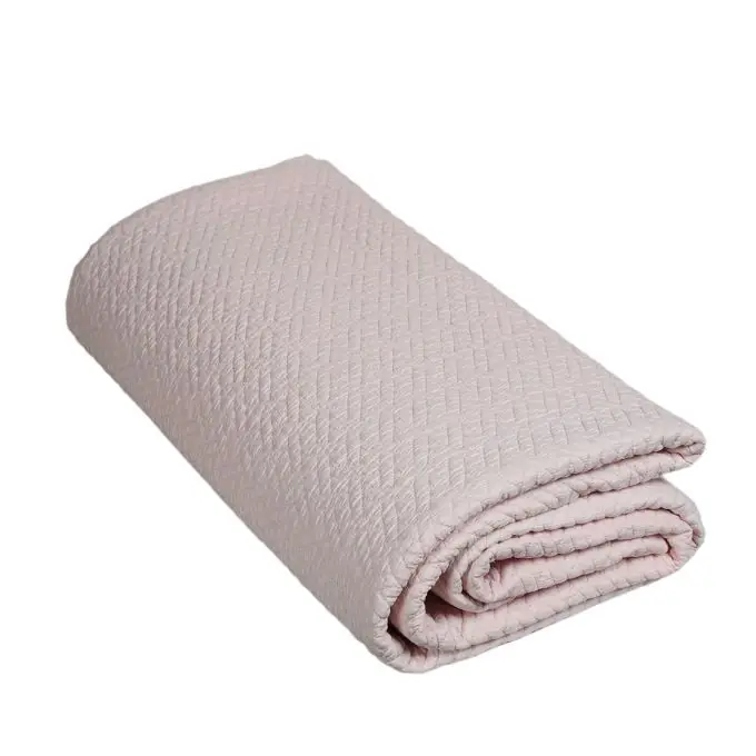 Solange Der Vorrat Reicht Tagesdecke Stone 230 x 250 cm pulverrosa