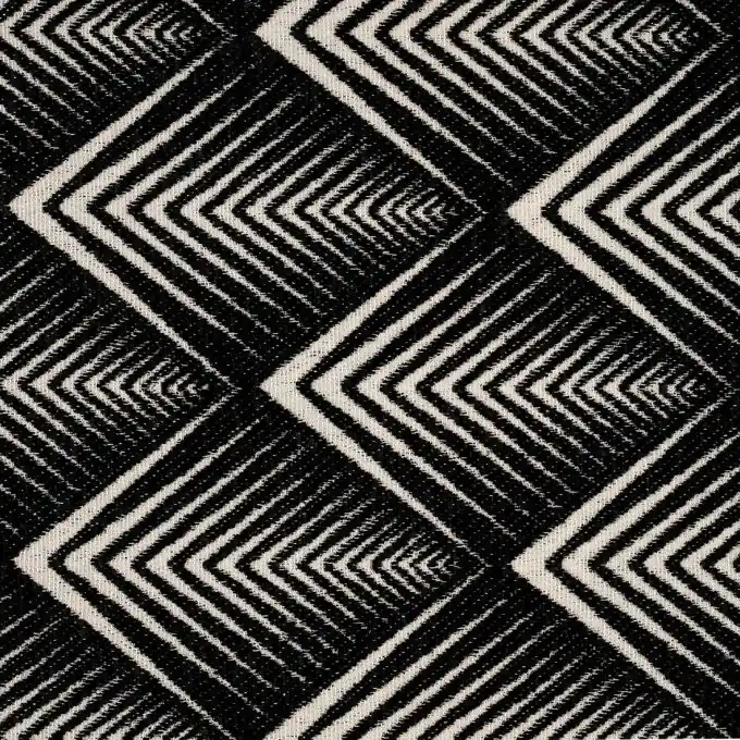 Original Samtstoff Rautenmuster schwarz