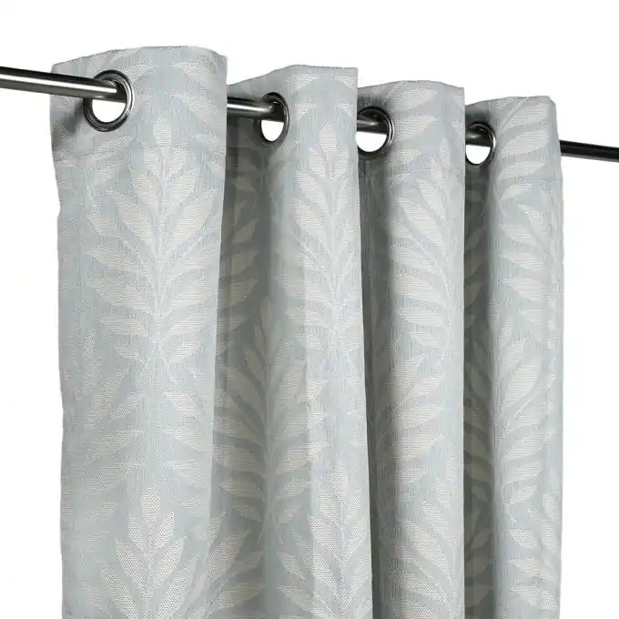 Vorhang Blätter Beatrice hellblau Meistverkauft