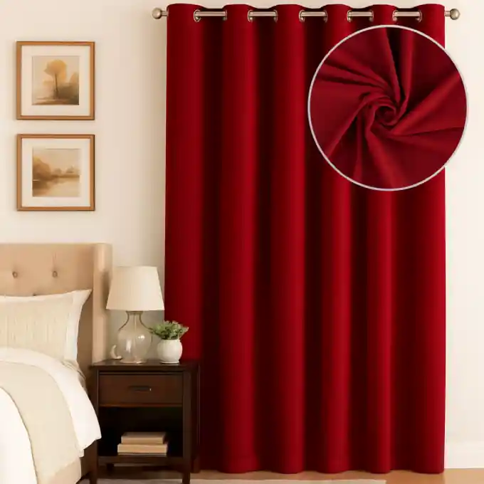 Geprüft Samtvorhang Decker Rot