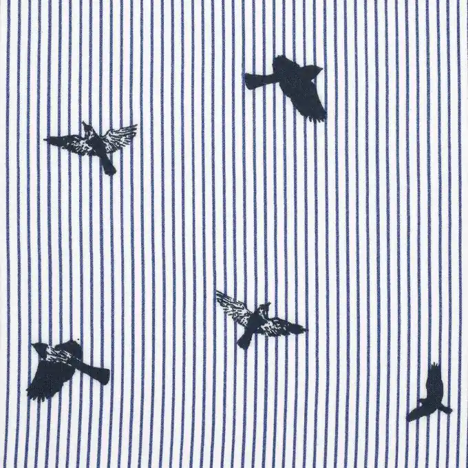 Viskosestoff mit Vögeln 140cm Breite Im Trend