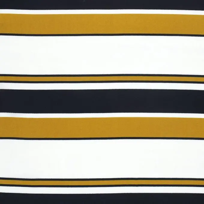 Billig Chiffon Streifen gelb blau