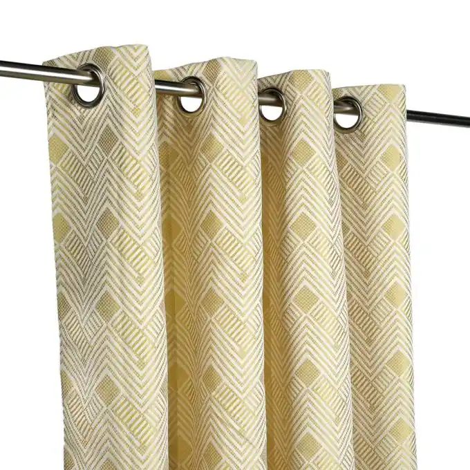 Super-Preis Jacquard-Gardine Gelb 140×250 cm