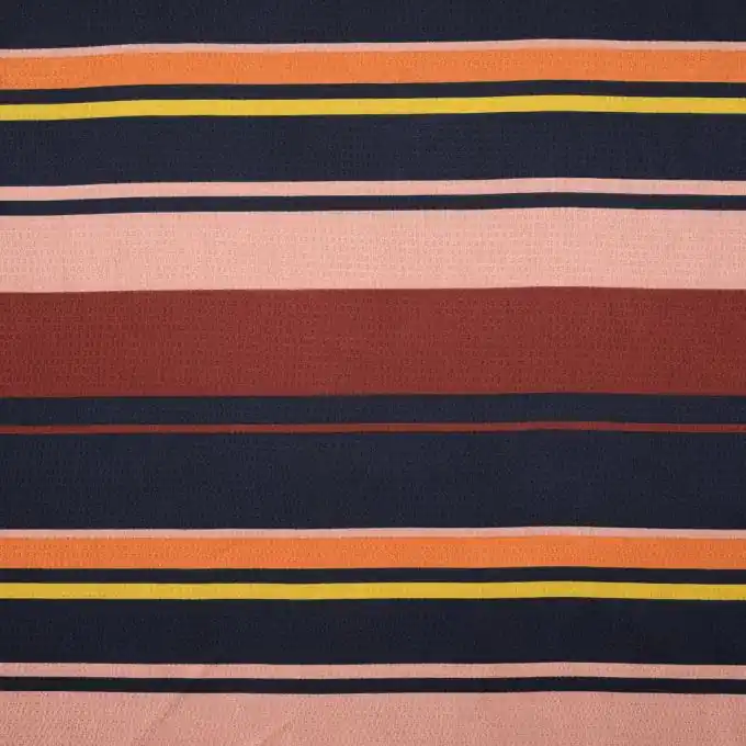 Satinstoff Streifen blau rosa Sonderangebot