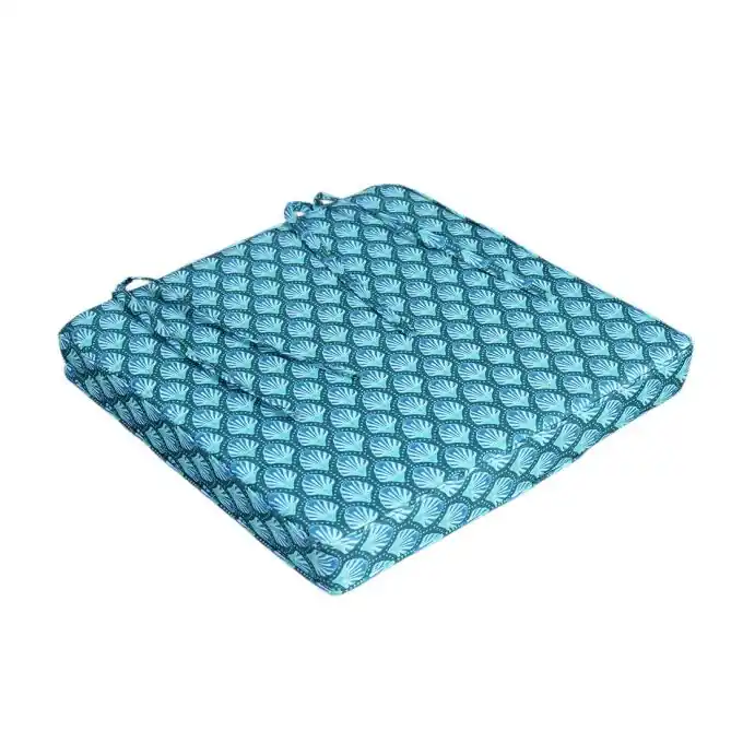 Sonderangebot Wasserdichtes Stuhlkissen Schuppenmuster blau