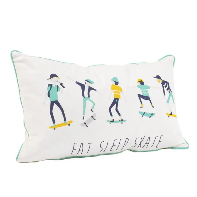 Beliebt Skate-Kissen 30x50cm Weiß-Blau