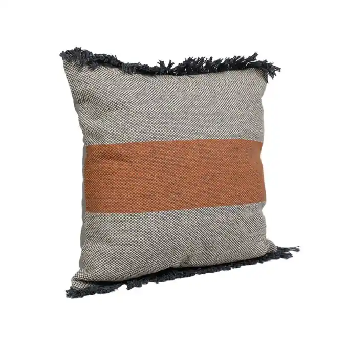 Zertifiziert Kissen Tribu grau orange