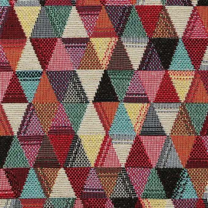 Heute Kaufen Jacquardstoff buntes Dreiecksmuster