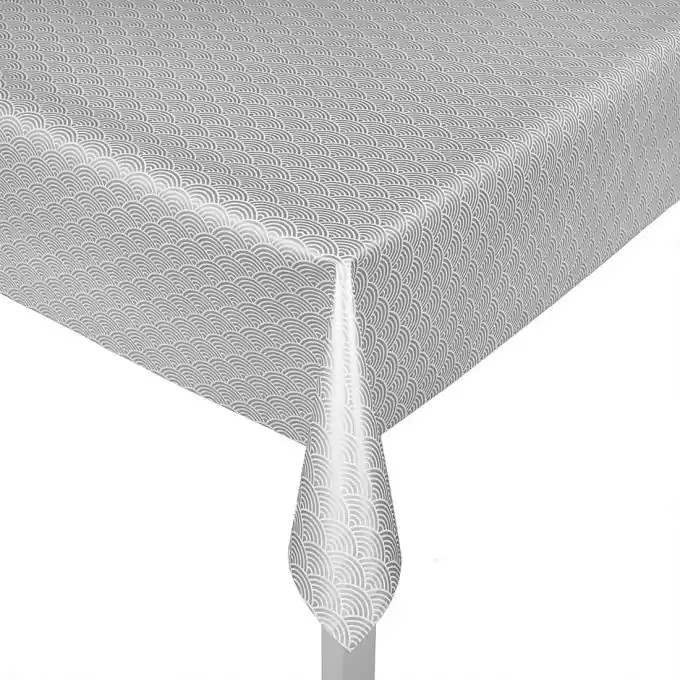 Silberfarbenes, geschupptes Wachstuch Direktkauf