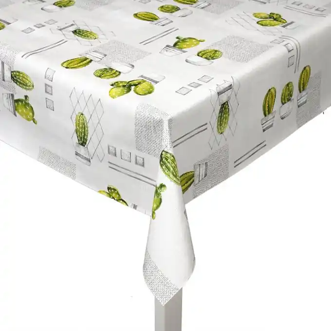 Begrenztes Angebot Tischdecke mit grünem Kaktus-Muster