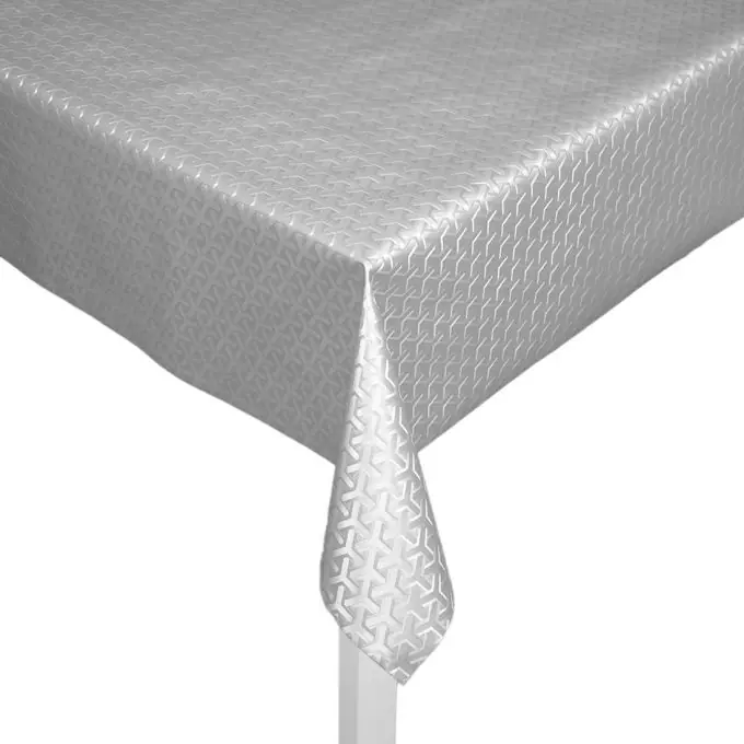 Wachstuch Geomuster Silberfarben Bestseller