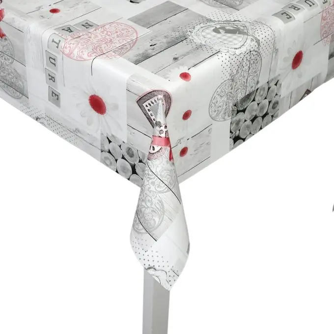 Sonderangebot Wachstuch Blumen Natur