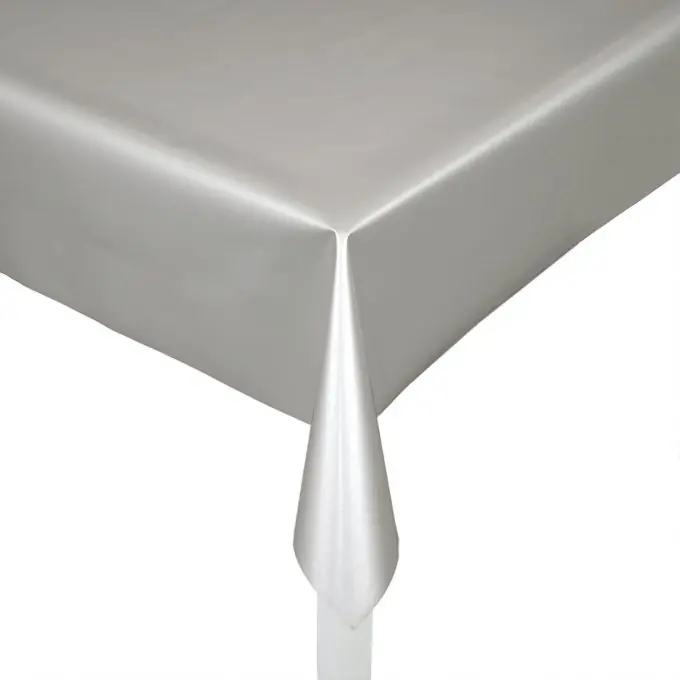 Expressversand Einfarbiges Wachstuch perlgrau