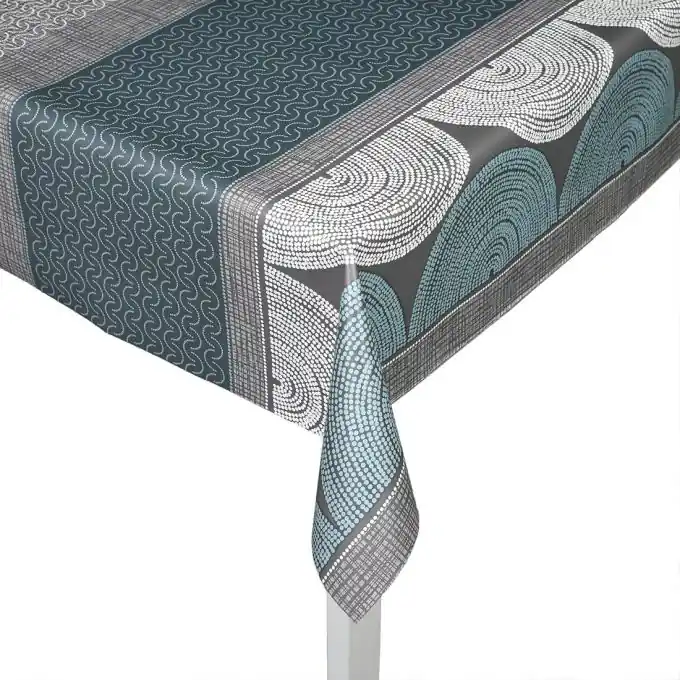 Wachstuch blau und grau Knallerangebot