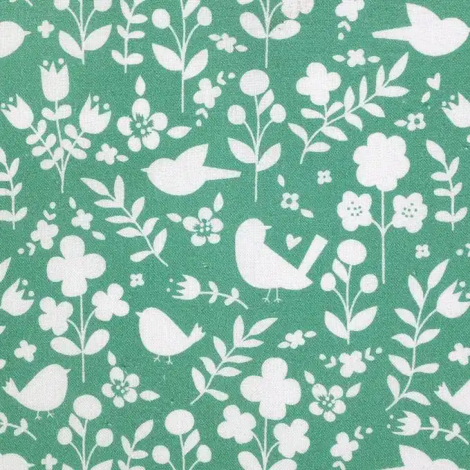 Ausverkauf Baumwollstoff Wald grün