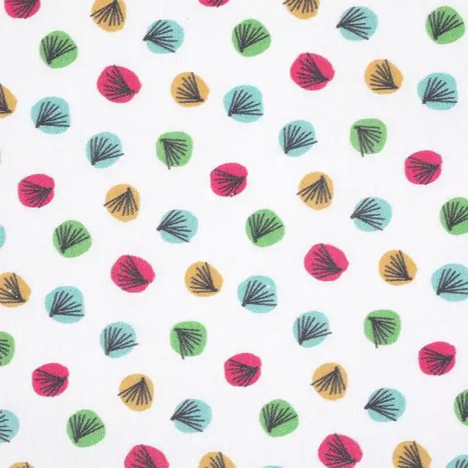 Direktkauf Baumwollstof Blätter bunt