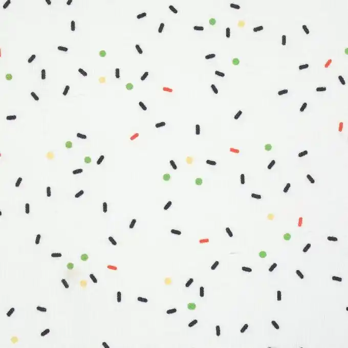 Sonderaktion Baumwollstoff Fadennudeln bunt