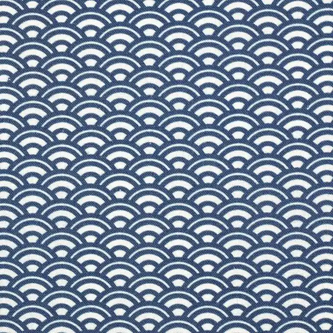 Dunkelbauer Baumwollstoff Schuppenmuster Meistverkauft